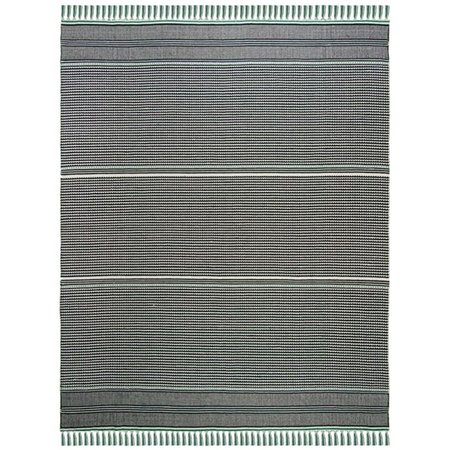 SAFAVIEH 8 x 10 ft. Large Rectangle Montauk Hand Woven Rug, Teal and Multi Color MTK607Q-8